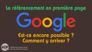 référencement première page google